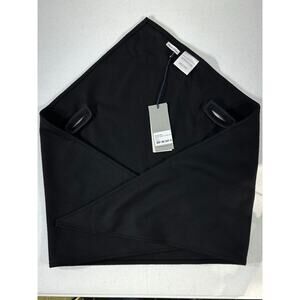 Officine Generale Black Virgin Wool Bandana Scarf